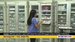 Health officials say B.C. teen with avian flu now off oxygen and no longer infectious News Clip