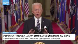 Pres. Biden Says 'Good Chance' Americans Can Gather On July 4 News Clip