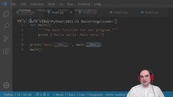 Docstrings in Python: Code as comments, and comments as code Instructional Video