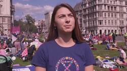 Extinction Rebellion activists call for an end to global warming in Westminster News Clip