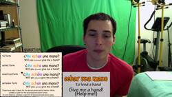 How to say "Give me a hand!" in Spanish (Día 125) Instructional Video