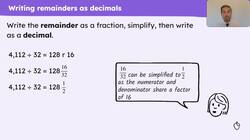 Use long division with decimal remainders Instructional Video