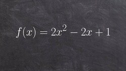 Graphing a quadratic using a table and axis of symmetry Instructional Video