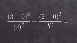 Given a point lies on a hyperbola and two vertices, write the equation Instructional Video