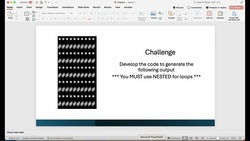 C++: A Challenge to create the Pattern Instructional Video