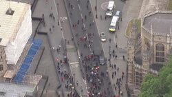 Black Lives Matter protest in London News Clip