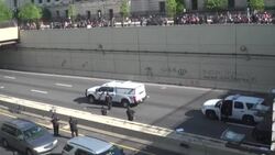 CLEAN : Police fire tear gas as Philadelphia rights protest blocks highway News Clip