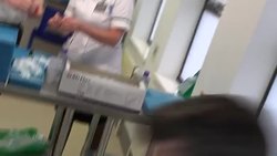 Boris Johnson chats to advanced pharmacy technician Jane Hosea during a visit to the Moulton Park Vaccination Centre News Clip