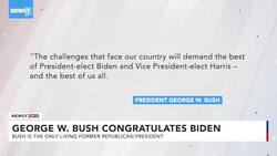 Former President George W. Bush Congratulates Biden On Victory News Clip