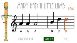 Recorder Song #5: Mary had a Little Lamb Instructional Video