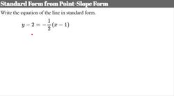 Standard Form: How to Rewrite a Linear Equation Instructional Video