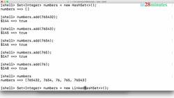 Java Programming for Complete Beginners - Java 16 - Step 17 - Set Interface - Hands on - HashSet, LinkedHashSet and TreeSet Instructional Video