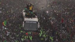 CLEAN : Ecstatic crowds greet victorious Senegal on Cup of Nations return News Clip