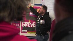 CLEAN : Call to toughen transport strike after pension reform speech News Clip