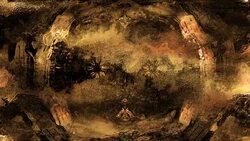 Under Water Ancient Fantasy Background Stock Footage