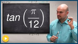Half angle of tangent given an angle in radians Instructional Video