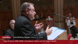 Canadian Catholics mourn Pope Francis News Clip