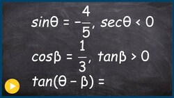 Tangent difference of two angles identities using triangles Instructional Video
