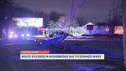 Parts of Route 9 closed in Woodbridge due to downed wires Instructional Video