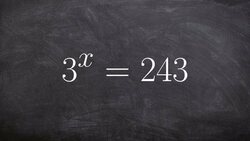 Using one to one properties to solve an exponential equation Instructional Video