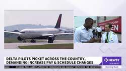 Delta Pilots Picket Across The Country Demanding Increased Pay News Clip