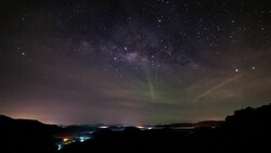 Time lapse of milky way galaxy Stock Footage