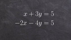 Math tutorial for solving a system of equations by substitution Instructional Video