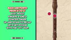 The A-C Song: Playing Recorder Notes A & C  Instructional Video