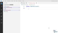Python - Object-Oriented Programming - Creating Bank Account Object: Attributes Instructional Video