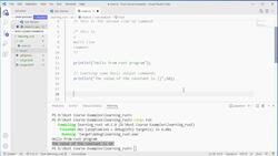 Rust Programming Master Class from Beginner to Expert - Program Outputs and Comments Instructional Video
