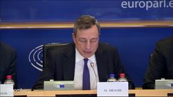 ECB's Draghi Addresses EU Parliament: Statement News Clip