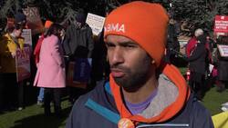 Junior doctors strike in Leicester News Clip