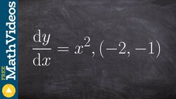 How to sketch the particular equation from the slope field Instructional Video