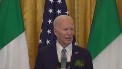US President Joe Biden and Taoiseach Leo Varadkar celebrate St Patrick's Day in the White House News Clip