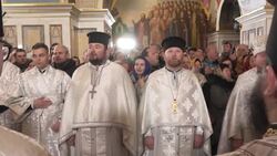 CLEAN : Head of Ukraine Church holds Christmas service at Kyiv's Pechersk Lavra monastery News Clip