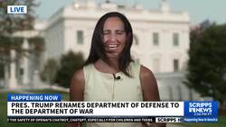 Trump renames Department of Defense to the Department of War News Clip