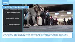 International Flights To U.S. Will Require COVID Test News Clip