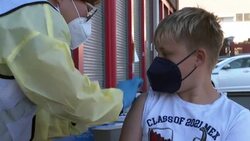 CLEAN : Covid-19: children in Los Angeles receive first dose of Pfizer-BioNtech vaccine News Clip