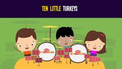 10 Little Turkeys Song for Kids | Thanksgiving Counting Songs for Children | The Kiboomers Instructional Video