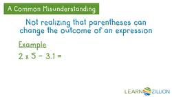 Understanding the Impact of Parentheses on Expressions with Fractions and Decimals Instructional Video