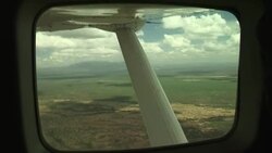 Flying Kenya to Juba, South Sudan Stock Footage