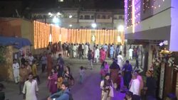 CLEAN : Pakistani Hindus celebrate Diwali at Karachi temple News Clip