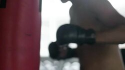 Punching bag Stock Footage