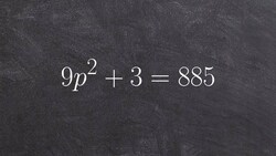 Solve an equation using the square root method Instructional Video