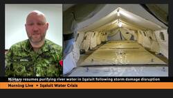 Military resumes purifying Iqaluit water following storm disruption News Clip