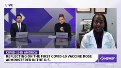 Reflecting On The First COVID Vaccine Administered News Clip