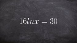Solving a natural logarithmic equation using your calculator Instructional Video