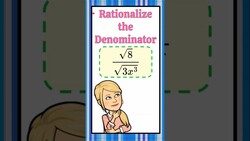 Rationalize the Denominator HS.N-RN.A.2 Instructional Video