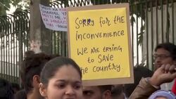 CLEAN : India: protests continue in Delhi against citizenship law News Clip