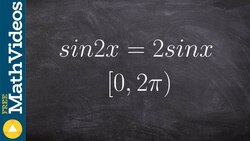 Solve equations using the double angle formula Instructional Video
